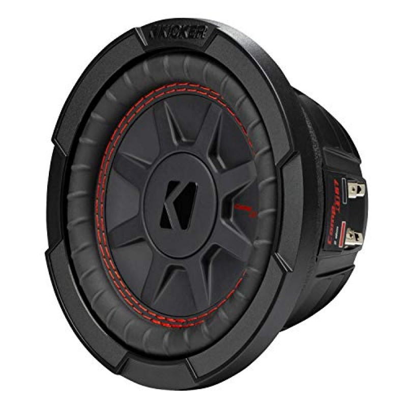 KICKER CompRT 6.75인치(165mm) 서브우퍼, DVC, 2옴, RoHS 준수