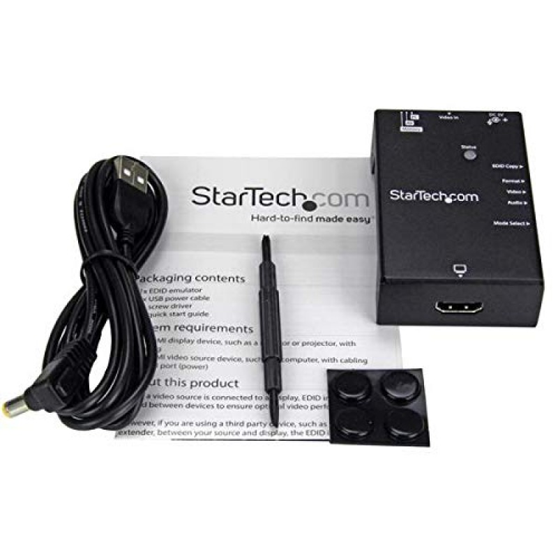 HDMI 디스플레이용 StarTech.com EDID 에뮬레이터 - 확장 디스플레이 식별 데이터 복사 - 1080p(VSEDIDHD)