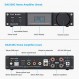 Fosi Audio DA2120C 240W Bluetooth 5.0 스테레오 오디오 Hi-Fi DAC 증폭기 지원 aptX 24Bit-192kHz 2.1 채널 통합 클래스 D 전력 증폭기(RCA/PC-USB/동축/광 입력 및 원격 제어 포함)