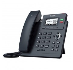 Yealink T31G IP 전화, VoIP 계정 2개. 2.3인치 그래픽 디스플레이. 듀얼 포트 기가비트 이더넷, 802.3af PoE, 전원 어댑터 미포함(SIP-T31G)