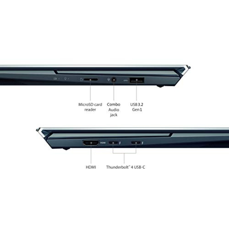 ASUS ZenBook Duo 14 UX482 14인치 FHD NanoEdge 터치 디스플레이, Intel Evo 플랫폼, Core i7-1165G7, 8GB RAM, 512GB PCIe SSD, 혁신적인 ScreenPad Plus, Windows 10 Home, Celestial Blue, UX482EA-DS71T