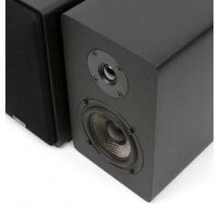 홈 시어터 서라운드 사운드, 스테레오 및 패시브 근거리 모니터용 Micca MB42X 고급 북쉘프 스피커, 2-Way(블랙, 페어)