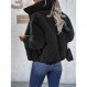 MEROKEETY 여성용 긴 소매 지퍼 퍼퍼 자켓 겨울 퀼트 짧은 다운 코트 (포켓 포함)