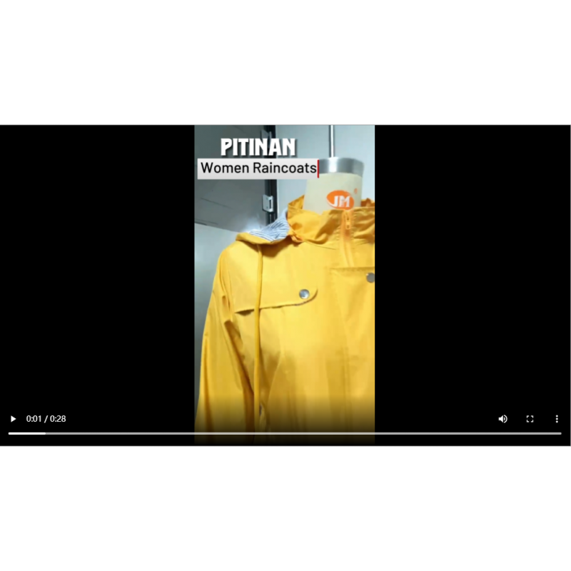 PITINAN 레인 재킷 여성용 방수 레인 코트 후드 경량 윈드 브레이커 야외 트렌치 코트