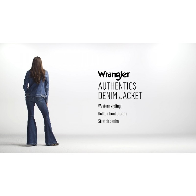Wrangler Authentics 여성 스트레치 데님 재킷