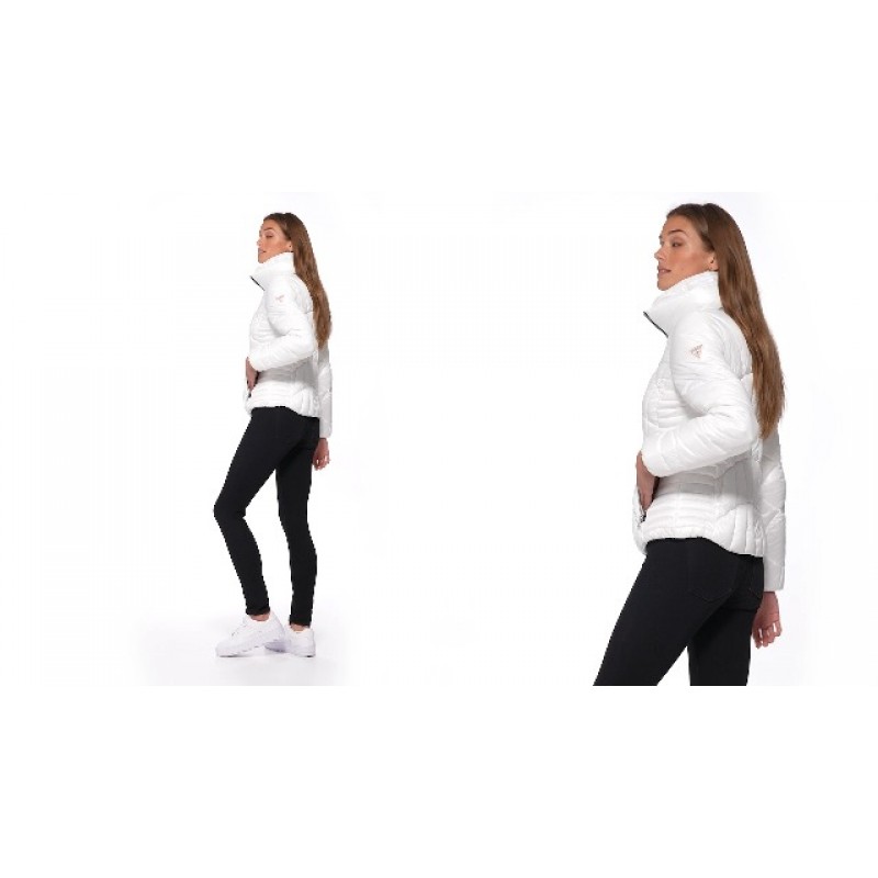GUESS 여성 퀼팅 퍼퍼 재킷