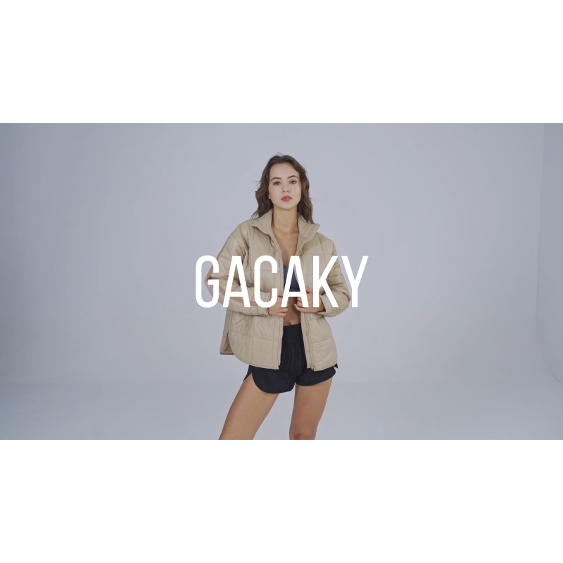 Gacaky 여성용 헐렁한 경량 지퍼 퍼퍼 재킷 주머니가 있는 따뜻한 겨울 다운 코트