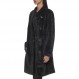 DKNY 여성용 스타일리시 울 아우터, 비대칭 버튼 재킷