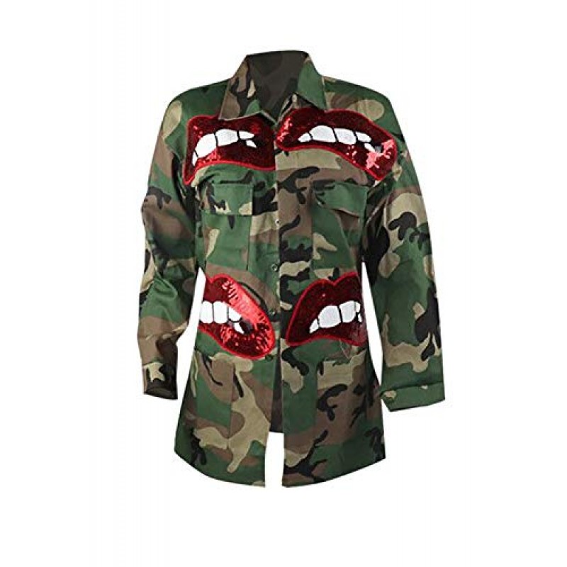 Vakkest Camo 블레이저 자켓 여성용 옷깃 긴 소매 오픈 프론트 카디건 코트 클래식 포켓 오버 코트 아웃웨어