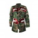 Vakkest Camo 블레이저 자켓 여성용 옷깃 긴 소매 오픈 프론트 카디건 코트 클래식 포켓 오버 코트 아웃웨어