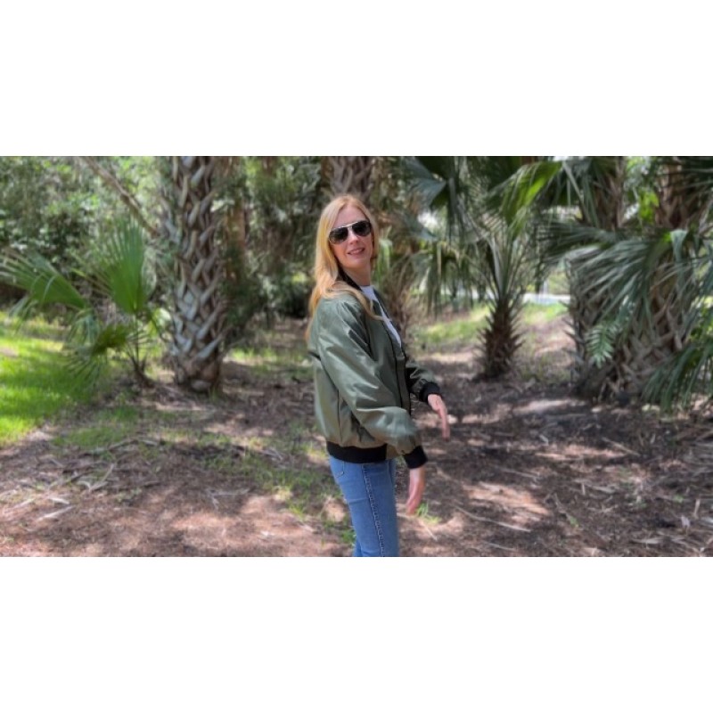 Zeagoo Womens Bomber Jacket 봄 캐주얼 재킷 경량 지퍼 업 재킷 코트 윈드 브레이커 아웃웨어