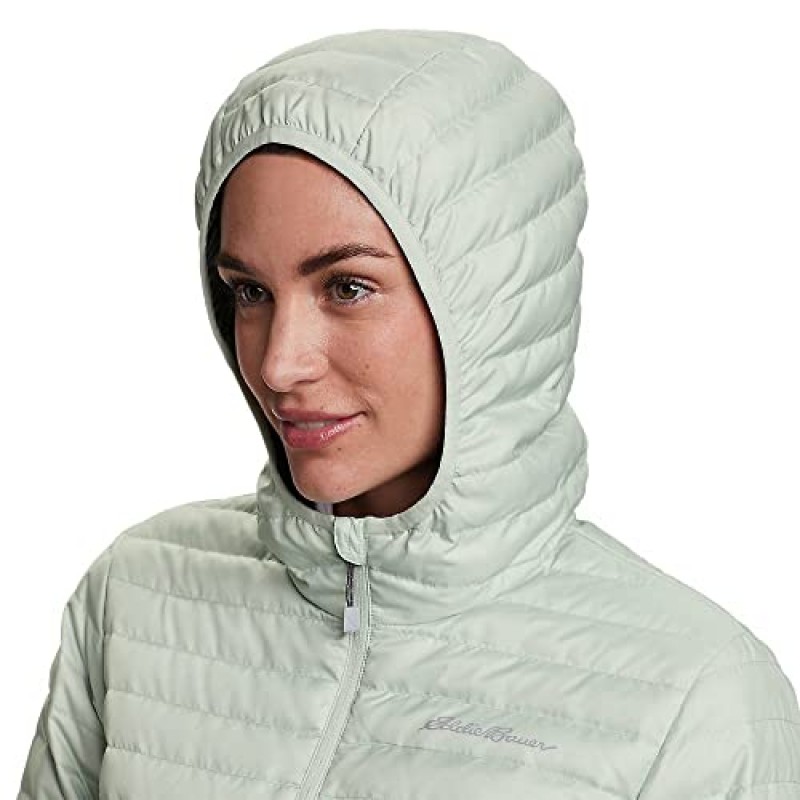 Eddie Bauer 여성용 마이크로라이트 다운 후드 재킷