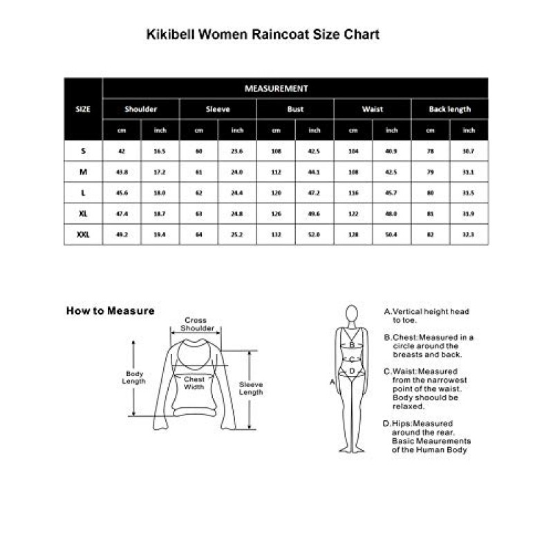 Kikibell 레인 자켓 여성 스트라이프 라이닝 후드 경량 레인 코트 야외 방수 윈드 브레이커