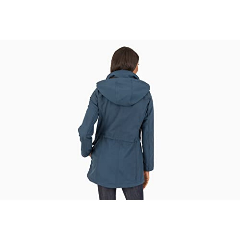 Nine West Outerwear 여성용 Thermafleece 후드 소프트쉘 재킷