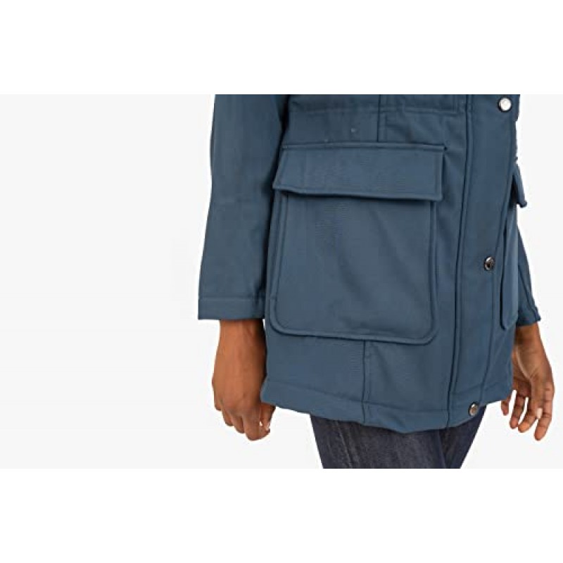 Nine West Outerwear 여성용 Thermafleece 후드 소프트쉘 재킷