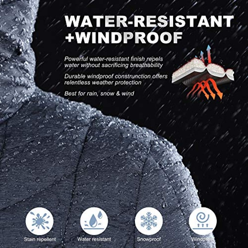 Outdoor Ventures 여성용 Maryan 후드 초경량 따뜻한 Thermolite 롱 퍼퍼 코트