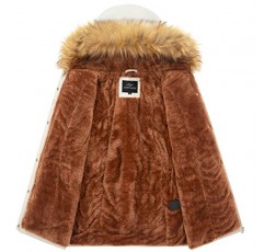 FARVALUE Womens Water-reprllent Winter Coat Thicken Puffer Jacket 따뜻한 양털 안감 모피 후드 파카