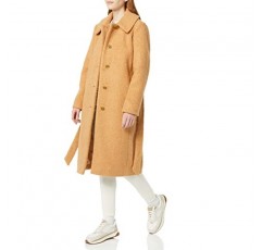 Amazon Essentials 여성용 릴렉스핏 재활용 폴리에스테르 셰르파 롱 코트(플러스 사이즈로 구매 가능)(이전 Amazon Aware), 라이트 카멜, 미디엄