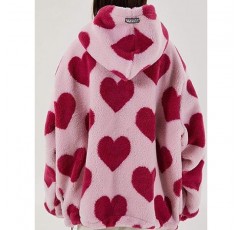 Aelfric Eden 여성용 빈티지 플리스 오버 사이즈 후드 티셔츠 유니섹스 캐주얼 셰르파 자켓 streetwear Warm Fuzzy Coat