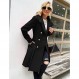 GRACE KARIN 여성용 트렌치 코트 노치 라펠 더블 브레스트 두꺼운 A 라인 피코트 자켓 (포켓 포함)(S-2XL)