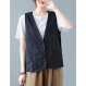 Zontroldy Womens 코튼 린넨 조끼 캐주얼 루즈 V 넥 민소매 조끼 자켓 블레이저 조끼 (포켓 포함)