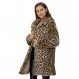 Bellivera Womens Leopard 프린트 플리스 코트, 봄, 겨울 패션 퍼지 재킷 인조 모피 푹신한 카디건 오버코트