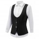 V VOCNI 정장 조끼 여성용 양복 조끼 빈티지 Steampunk Dressy 캐주얼 Racerback 조끼 자켓