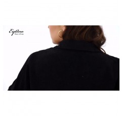 Eytino Womens 플러스 사이즈 긴 소매 버튼 다운 보이프렌드 셔츠 캐주얼 격자 무늬 샤켓 자켓 코트(1X-5X)