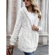 Fasumava Womens 퍼지 플리스 재킷 솔리드 오픈 프론트 후드 가디건 코트 포켓이 있는 아웃웨어