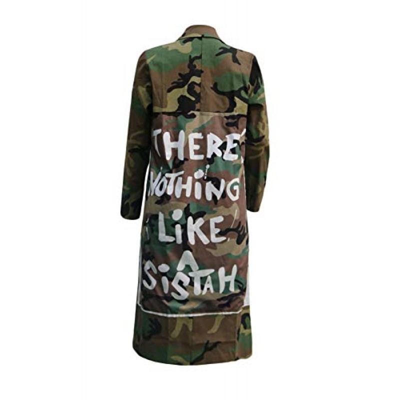 Vakkest Camo 블레이저 자켓 여성용 옷깃 긴 소매 오픈 프론트 카디건 코트 클래식 포켓 오버 코트 아웃웨어