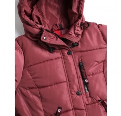 CANADA WEATHER GEAR 여성 겨울 코트 - 셰르파 모피 안감 후드가 있는 퍼퍼 버블 재킷