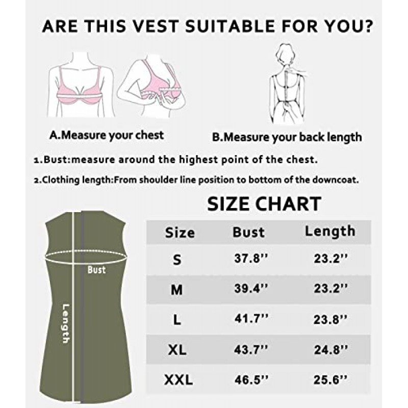 ELFJOY 다운 여성 조끼 겨울 조끼 스탠드 칼라 민소매 다운 재킷 코트 Packable 퍼퍼 조끼 숙녀 조끼
