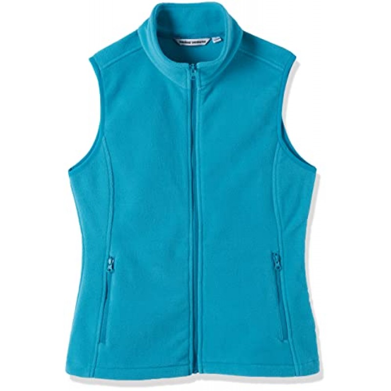 Outdoor Ventures 여성용 폴라 플리스 지퍼 조끼 주머니가 있는 겉옷, 가을/겨울용 따뜻한 민소매 코트 조끼