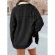 Dokotoo Jean Jacket 여성 오버 사이즈 패치 워크 패션 2023 여성 코트 및 재킷 남자 친구 버튼 다운 플러스 사이즈