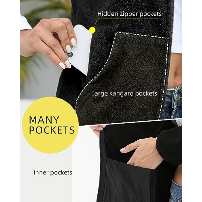 Argstar 여성용 플리스 재킷(6포켓)(XS-2XL)