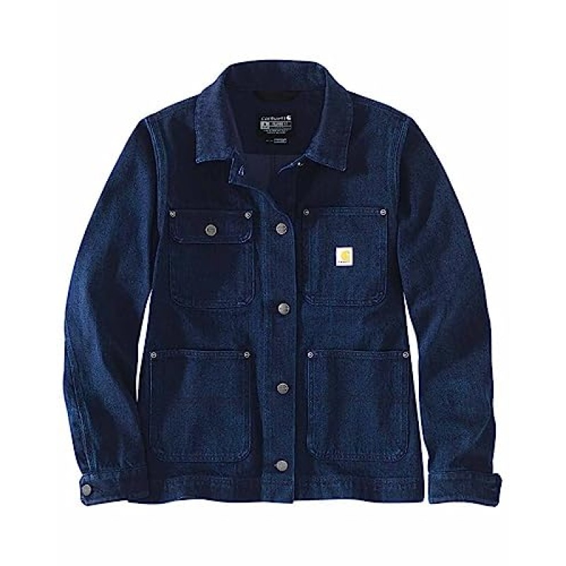 Carhartt 여성용 러기드 플렉스 릴렉스 핏 데님 재킷