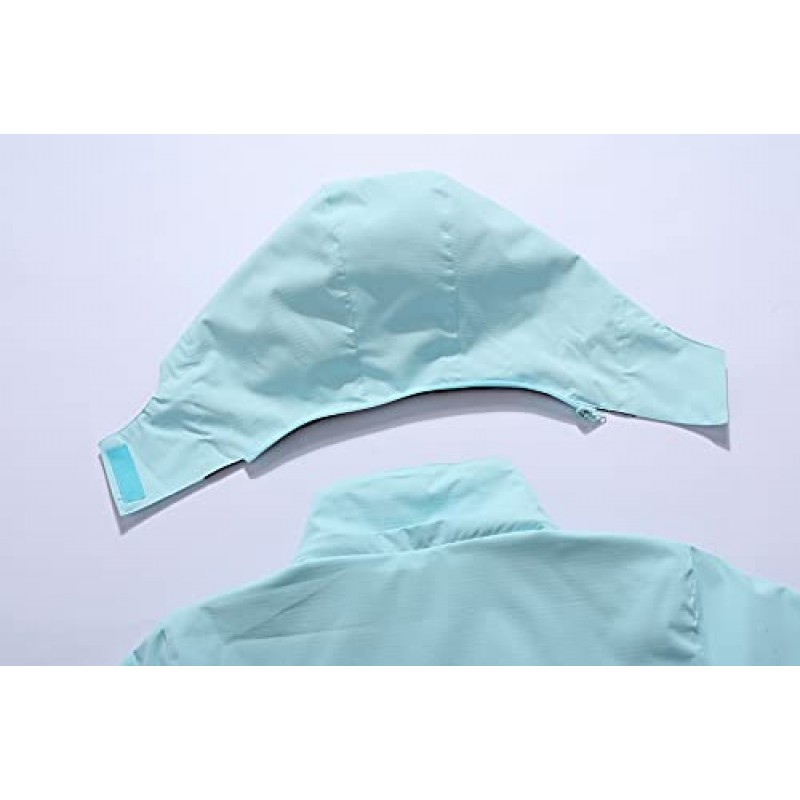 MOERDENG 여성용 방수 레인 재킷 하이킹 여행을위한 야외 경량 Softshell 레인 코트