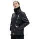 LY VAREY LIN 여성용 Faux Shearing 모토 자켓 두꺼운 안감 파카 겨울 Shearling 코트 가죽 자켓