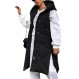 Inorin Womens Quilted Puffer Vest 긴 민소매 후드 자켓 겨울 따뜻한 Gilet 코트 겉옷