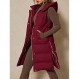 Inorin Womens Down Vest with Stand Collar 두꺼운 후드 민소매 롱 코트 자켓