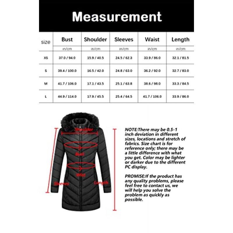 Bellivera Puffer Jacket 여성, 모피 칼라가있는 경량 패딩 버블 후드 코트 따뜻함 겉옷