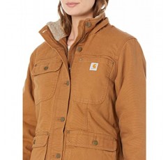 Carhartt 여성 루즈핏 워시드 덕 코트