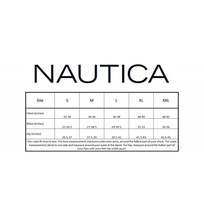 Nautica 여성용 3/4 후드 피코트 아우터웨어