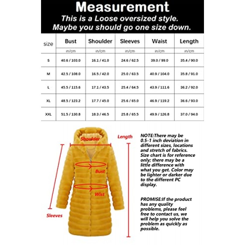 RISISSIDA 여성 긴 가짜 모피 코트 퍼지 가짜 모피 자켓 겨울 봄 가을 패션, 열 느슨한 오버 사이즈 자켓 후드
