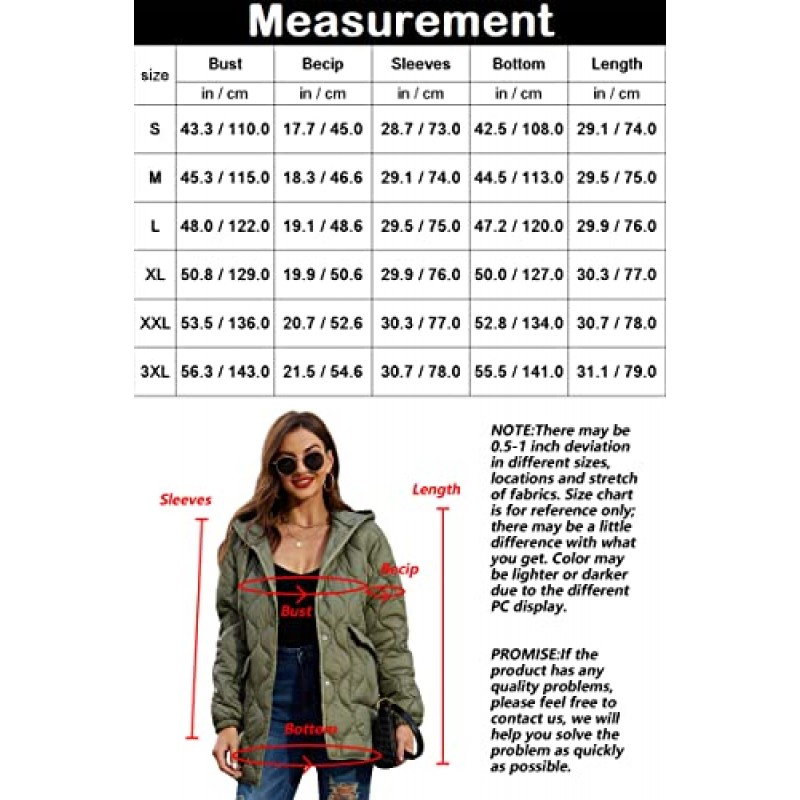RISISSIDA 여성 퀼트 자켓 후드 봄 가을 겨울 패션, 느슨한 경량 포장 가능 과도기 퍼퍼 코트