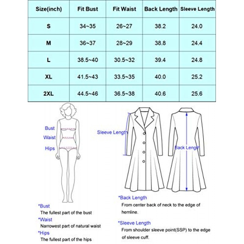 Belle Poque 여성용 더블 브레스트 드레스 코트 벨트가 있는 겨울 트렌치 재킷