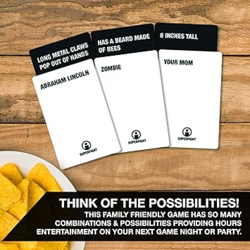 터무니없는 논쟁의 카드 게임을 초승달하다-재미있는 가족 파티 500카드 덱 게임