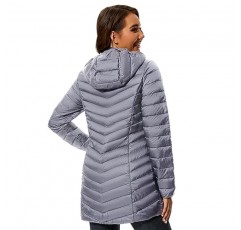 또 다른 선택 여성 퍼퍼 자켓 후드 따뜻한 경량 포장 가능 퀼트 퍼퍼 코트 아웃웨어