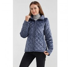 Orolay 여성 캐주얼 후드 재킷 주머니가 있는 가볍고 따뜻한 퀼트 코트
