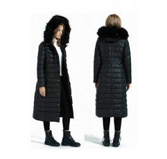 Bellivera 여성용 퍼퍼 재킷, 여성용 겨울 코트 인조 모피 칼라가 있는 패션 긴 후드 패딩 버블 코트